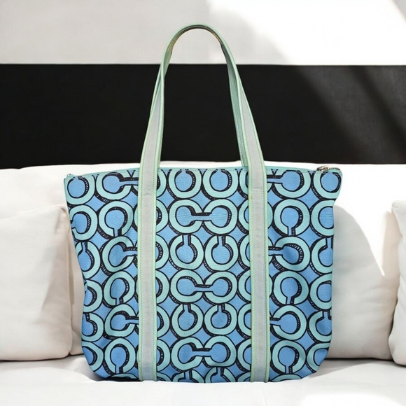 Coach Poppy 3D Op Art Glam Tote Bag - Y2K Vintage Vibe! Excellent Condition ✨ - Picture 3 of 16